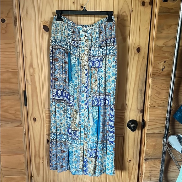 Christian Siriano Multicolor Patterned Maxi Skirt - Picture 1 of 8